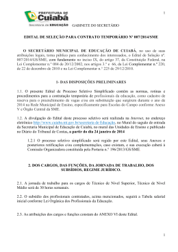 Edital - Cuiab&aacute;