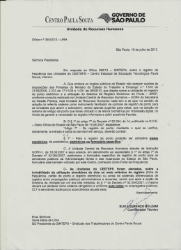 Resposta da URH - Sobre relogio de ponto