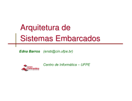 Arquitetura de Sistemas Embarcados