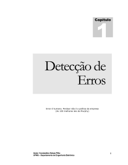 Detec&ccedil;&atilde;o de Erros