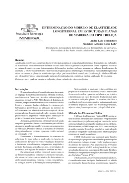 Determinação do Módulo de Elasticidade Longitudinal em