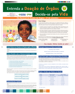 Entenda a Doação de Orgãos - ABTO | Associação Brasileira de