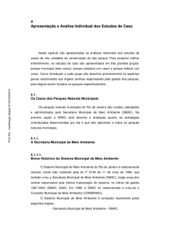 4 Apresenta&ccedil;&atilde;o e An&aacute;lise Individual dos Estudos de Caso