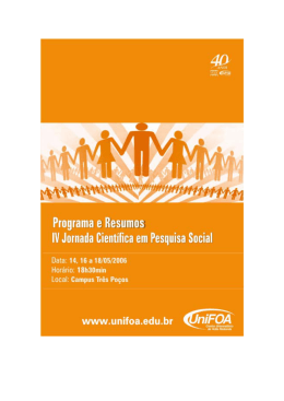 IV Jornada Cient&iacute;fica em Pesquisa Social