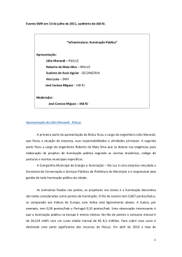 Infraestrutura: Ilumina&ccedil;&atilde;o P&uacute;blica