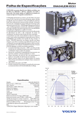 Folha de Especifica&ccedil;&otilde;es