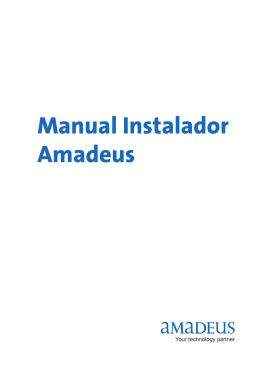 Manual Instalador Amadeus