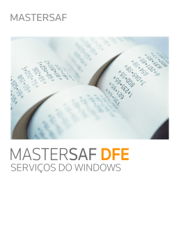Manual DFE Servicos do Windows