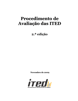 Procedimento de Avaliação das ITED
