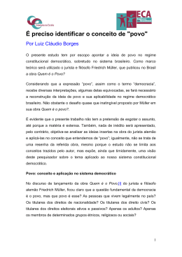 &Eacute; PRECISO IDENTIFICAR O CONCEITO DE POVO