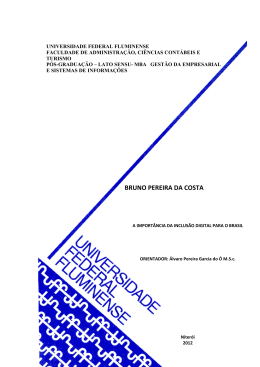 a import&acirc;ncia da inclus&atilde;o digital para o brasil