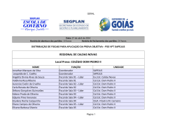 Distribui&ccedil;&atilde;o de Fiscais para Aplica&ccedil;&atilde;o de Prova Objetiva