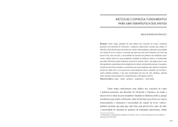 nietzsche e espinosa: fundamentos para uma terap&ecirc;utica dos afetos