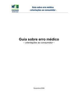 Guia sobre erro médico