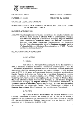 PROCESSO N - Conselho Estadual de Educa&ccedil;&atilde;o