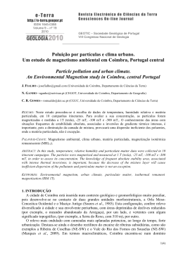 Polui&ccedil;&atilde;o por part&iacute;culas e clima urbano