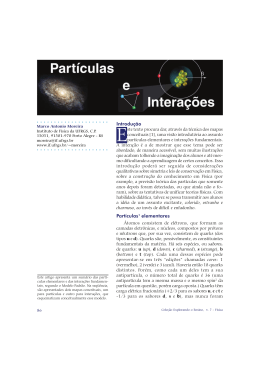 Introdu&ccedil;&atilde;o Part&iacute;culas1 elementares
