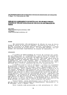 AN&Aacute;LISE Do cAnnEAIvIENTo DE PARTICULAS. EIvI uIIII MEIO