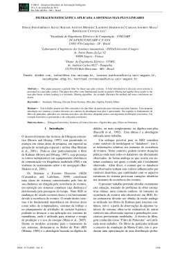 FILTRAGEM ESTOC&Aacute;STICA APLICADA A SISTEMAS MAX