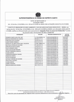 Edital de Notifica&ccedil;&atilde;o 14 - Ibama ES 23-01-2013