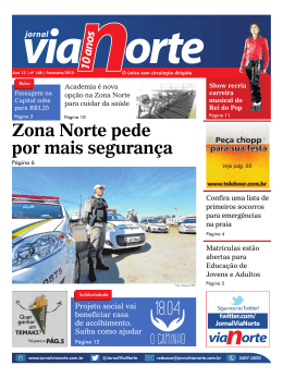 Zona Norte pede por mais seguran&ccedil;a