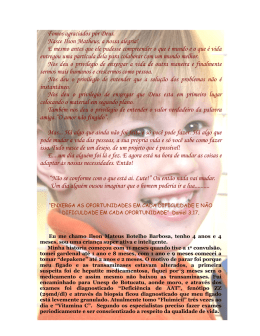 Fomos agraciados por Deus. Nasce Ilson Matheus, a nossa alegria