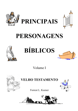 PRINCIPAIS PERSONAGENS B&Iacute;BLICOS