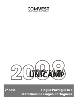 2ª Fase Língua Portuguesa e Literaturas de Língua