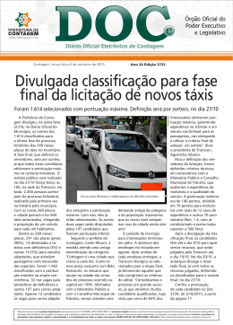 Di&aacute;rio Oficial N&ordm; 3722 - Prefeitura de Contagem
