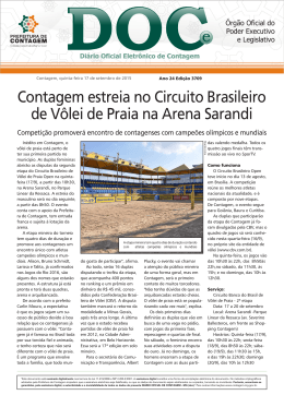 Contagem estreia no Circuito Brasileiro de Vôlei de Praia na Arena