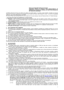 Edital Pocos de Caldas Concurso 001_2015