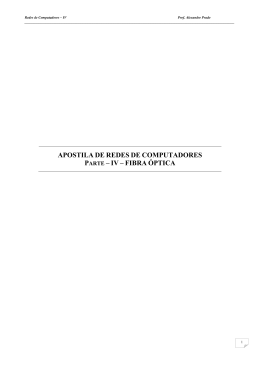 apostila redes de computadores - iv - fibra &oacute;ptica
