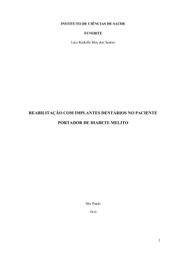 reabilitação com implantes dentários no paciente portador de