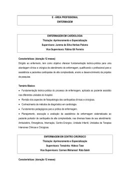 ENFERMAGEM EM CARDIOLOGIA