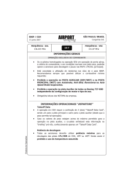 informa&ccedil;&otilde;es gerais informa&ccedil;&otilde;es operacionais &ldquo;departure&rdquo;