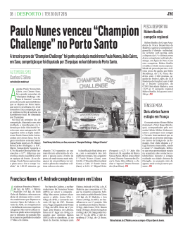 Paulo Nunes venceu “Champion Challenge” no Porto Santo