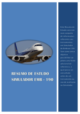 RESUMO DE ESTUDO SIMULADOR EMB - 190