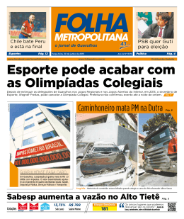 Esporte pode acabar com as Olimp&iacute;adas Colegiais