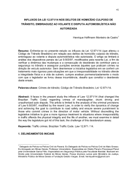 INFLUXOS DA LEI 12.971/14 NOS DELITOS DE HOMIC&Iacute;DIO