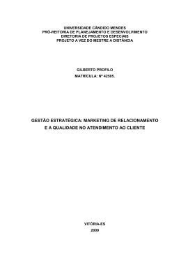 GILBERTO PROFILO - AVM Faculdade Integrada
