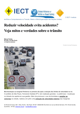 Veja mitos e verdades sobre o trânsito