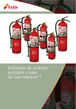 Extintores de incêndio portáteis à base de Gás HalotronTMI