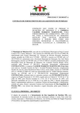 processo n&ordm; 2013003457-a contrato de fornecimento de g&aacute;s