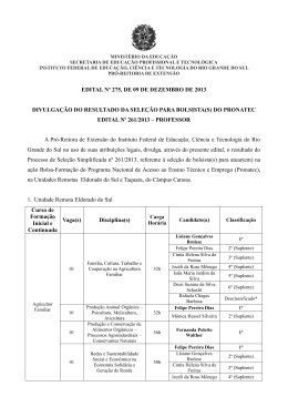 Edital n&deg; 275/2013