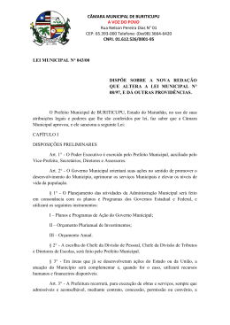 Leis 2000 - Câmara dos Vereadores » Buriticupu