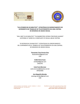 &ldquo;vai atender em 20 minutos?&rdquo;: estrat&eacute;gias de enfrentamento do