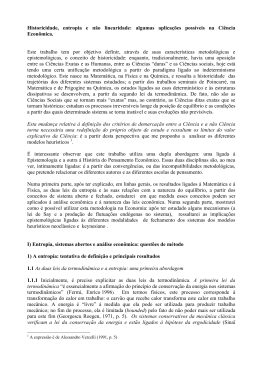 Historicidade, entropia e n&atilde;o linearidade: algumas aplica&ccedil;&otilde;es