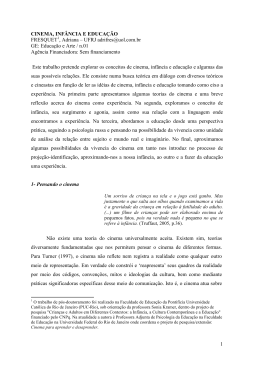 1 CINEMA, INF&Acirc;NCIA E EDUCA&Ccedil;&Atilde;O FRESQUET , Adriana &ndash; UFRJ