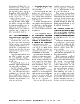 diplomado do ABO desde 1992. Pos