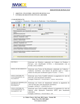 Desconto de Duplicatas
